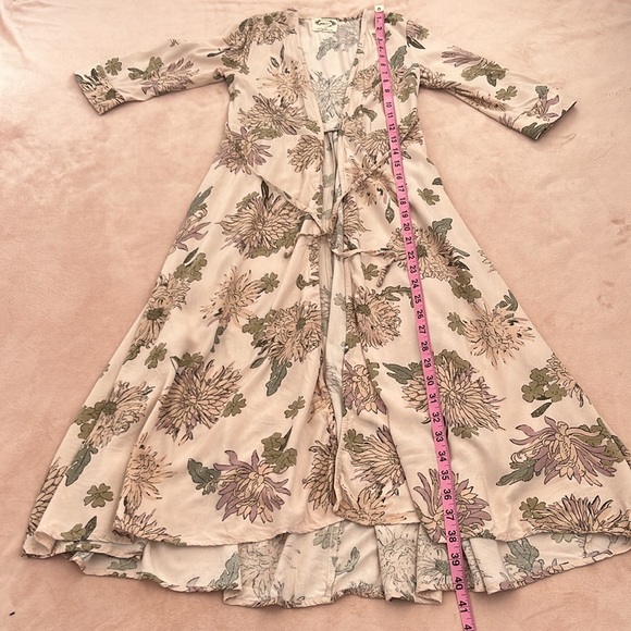 Mia Joy Girls Floral Wrap Dress Robe Size 10 - Picture 7 of 8